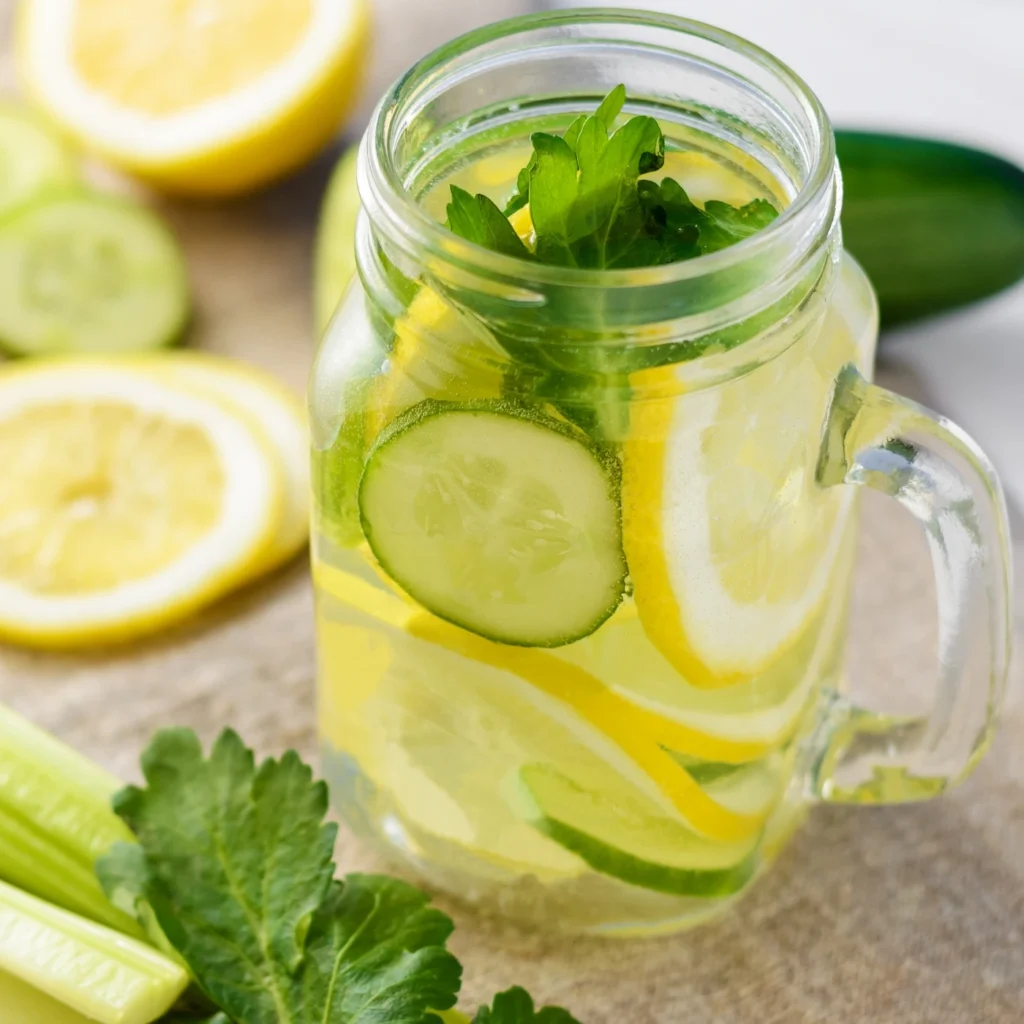 cucumber lemon water