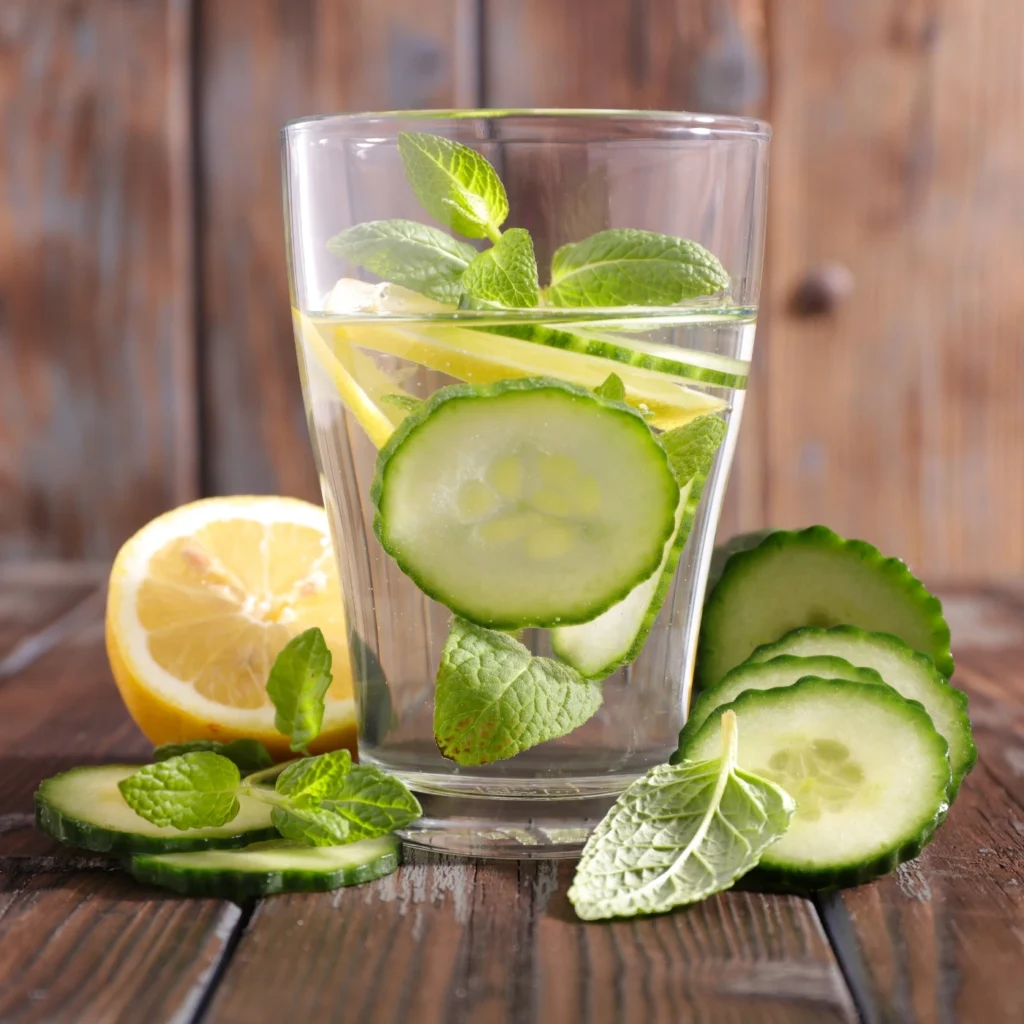 cucumber lemon water