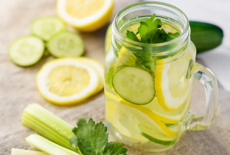 Cucumber Lemon Water
