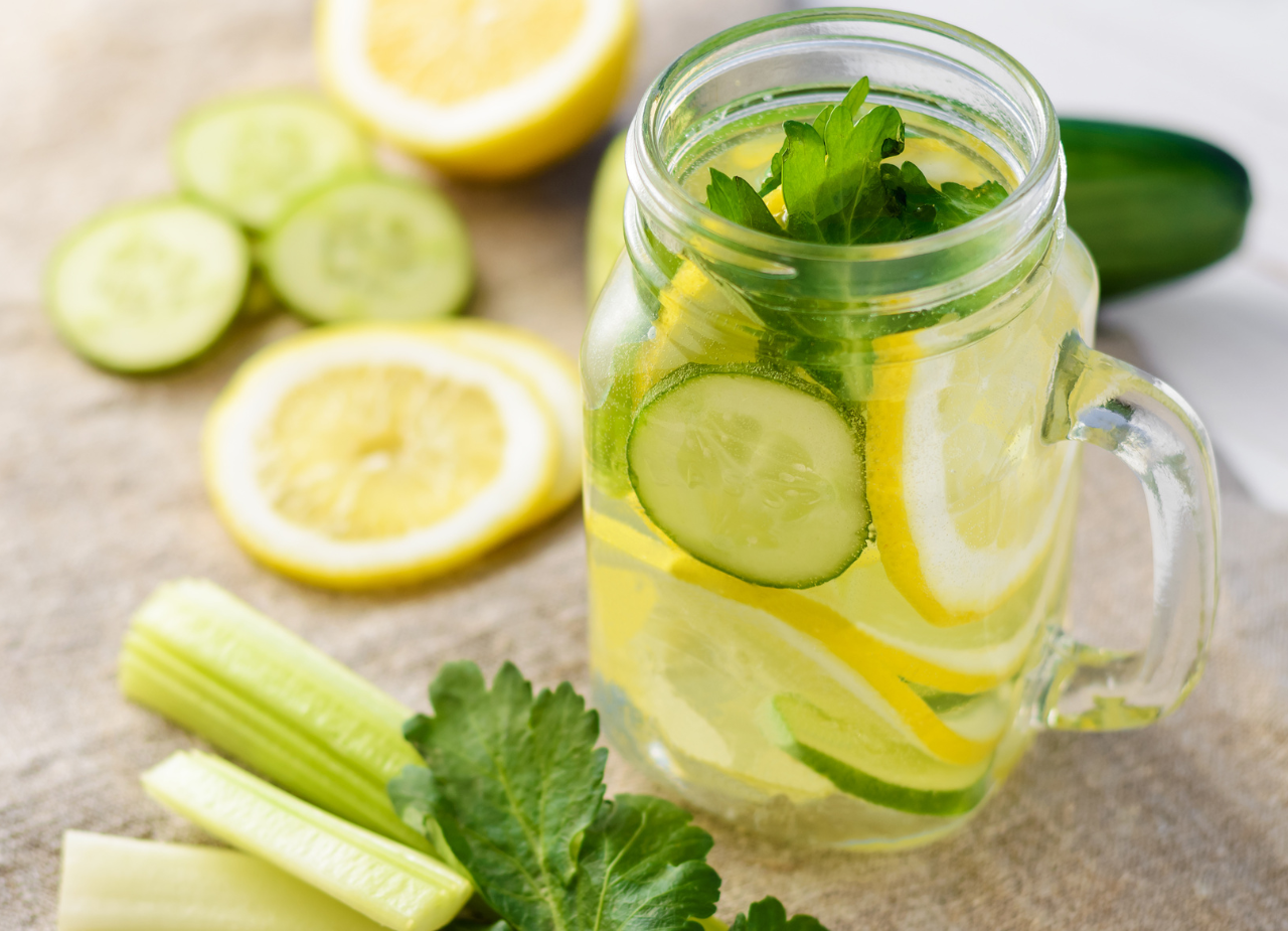 Lemon Cucumber Water